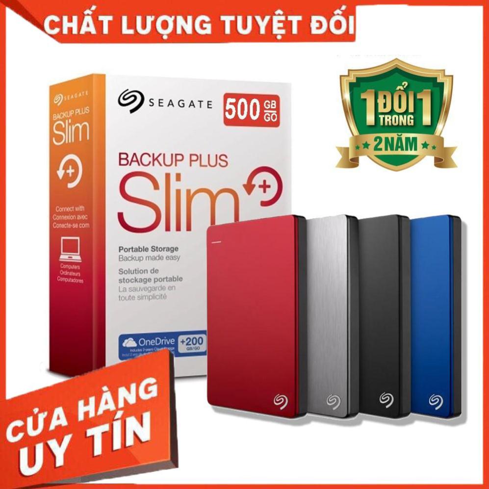 [FreeShip Toàn Quốc] HDD DI ĐỘNG SEAGATE 500GB BACKUP SLIM - BH 24 THÁNG