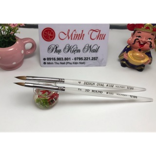 Cọ làm hoa bột kolinsky số 2, số 4.