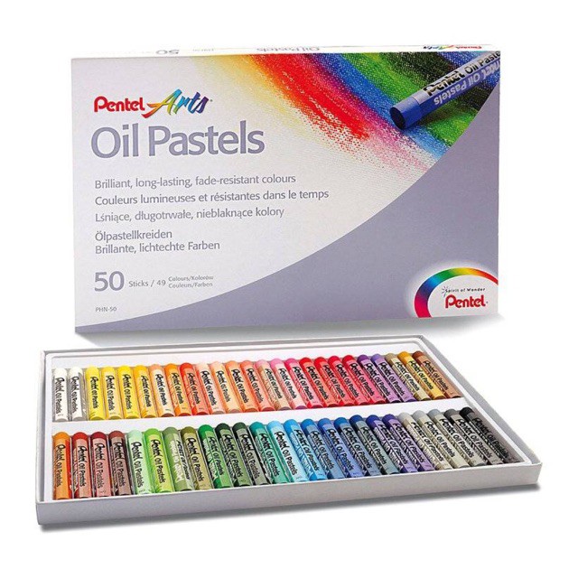 Bộ màu sáp dầu PENTEL 16/36/50 màu - PENTEL Arts Oil Pastels Set 12/16/36/50 colors