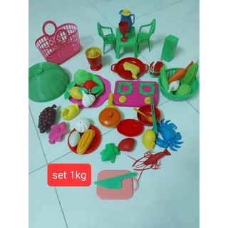 Đồ chơi nấu ăn cân kí hàng Việt Nam an toàn cho bé (1kg như hình)