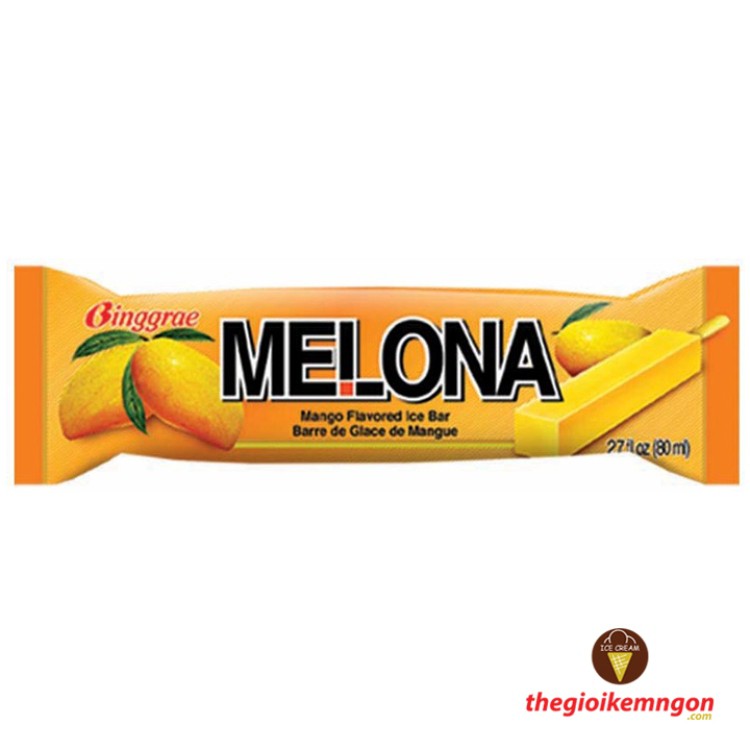 Kem xoài Melona Mango Ice Bar Binggrae 80ml