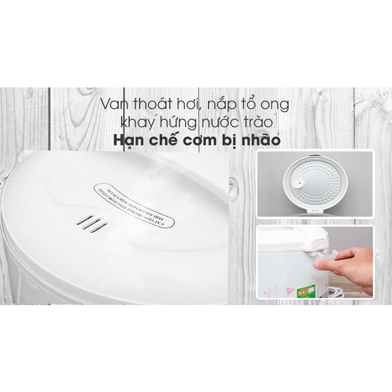 Nồi cơm mini nắp gài Midea 1.5 lít MR-CM1531, 700w, Chính hãng, Bảo hành 12 tháng