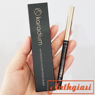 Chì kẻ mắt chống trôi Karadium Waterproof Eyeliner Pencil Black vỏ Đen