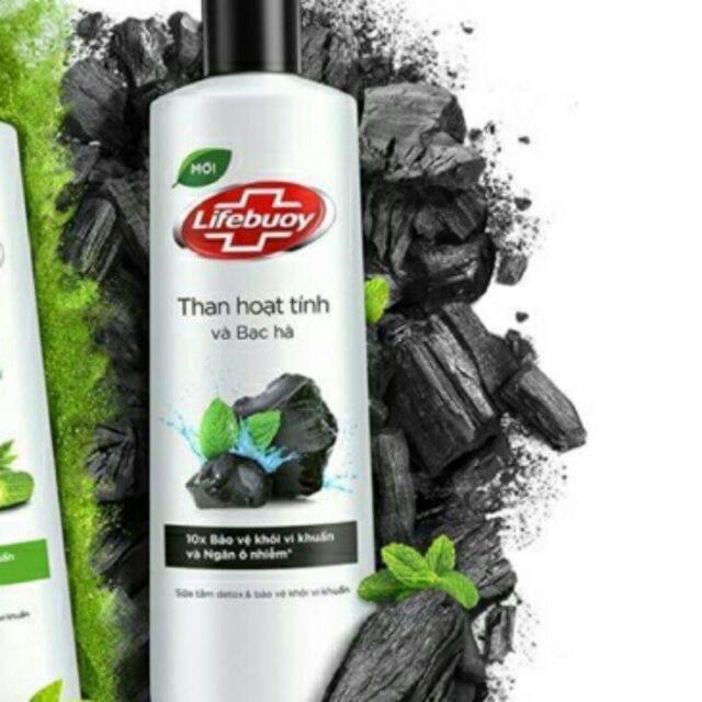 Sữa tắm DETOX Lifebuoy - Chai 200g
