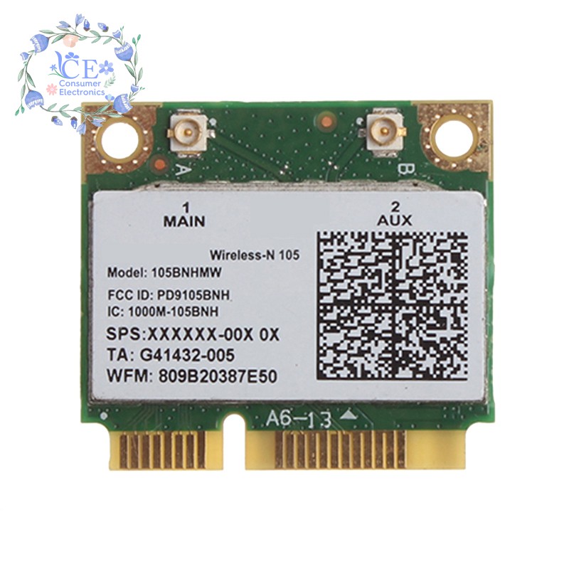 Card Wifi 105bnhmw Không Dây-N 105 Mini Pci-E 150mbps 2.4 Ghz 802.11b / G / N | BigBuy360 - bigbuy360.vn