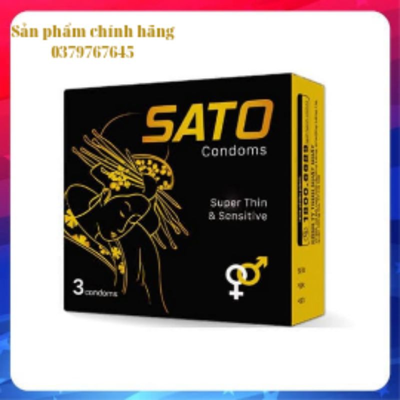 Bao cao su sato siêu mỏng kéo dài thời gian