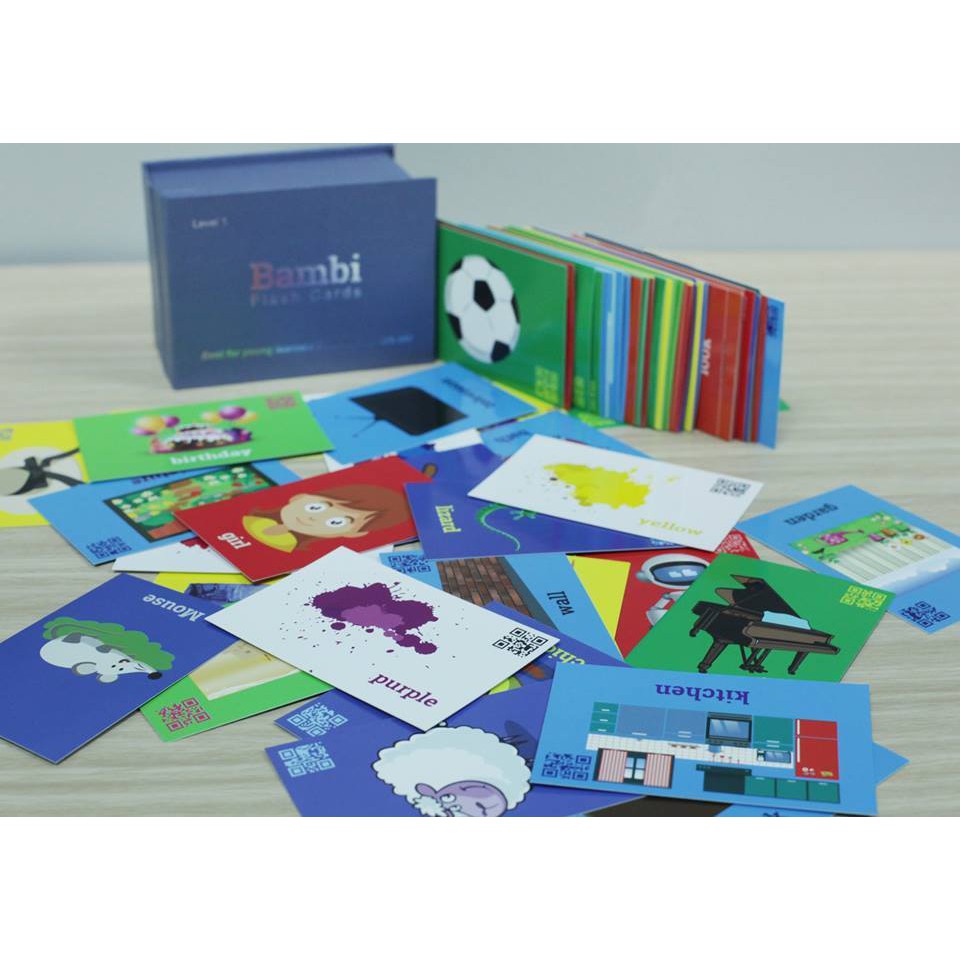 Bộ Flashcard BAMBI 300 Từ Vựng Tiếng Anh Cho Bé