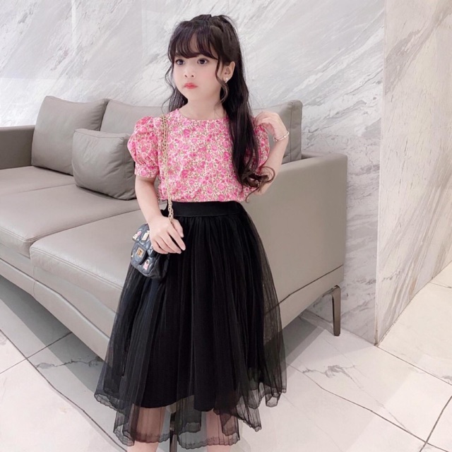 Chân váy tutu( hồng)