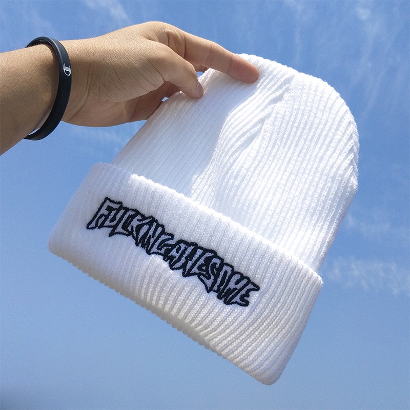 Mũ len Beanie nam nữ Hàn Quốc phong cách thời trang ulzzang giá rẻ Fuckinganser - L08