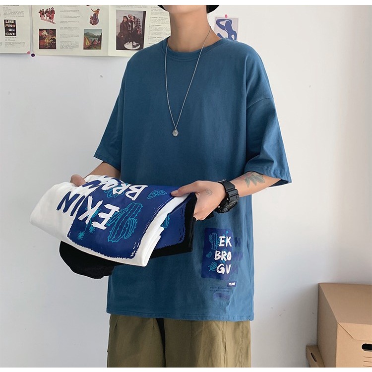 Áo phông nam nữ form rộng Ekin Brown GVM chất liệu cotton phong cách Hàn Quốc cá tính - A01