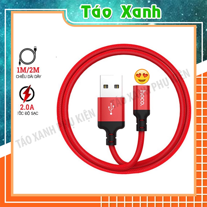 Dây Cáp Sạc Bọc Dù Hoco X14 Cho Điện Thoại IP