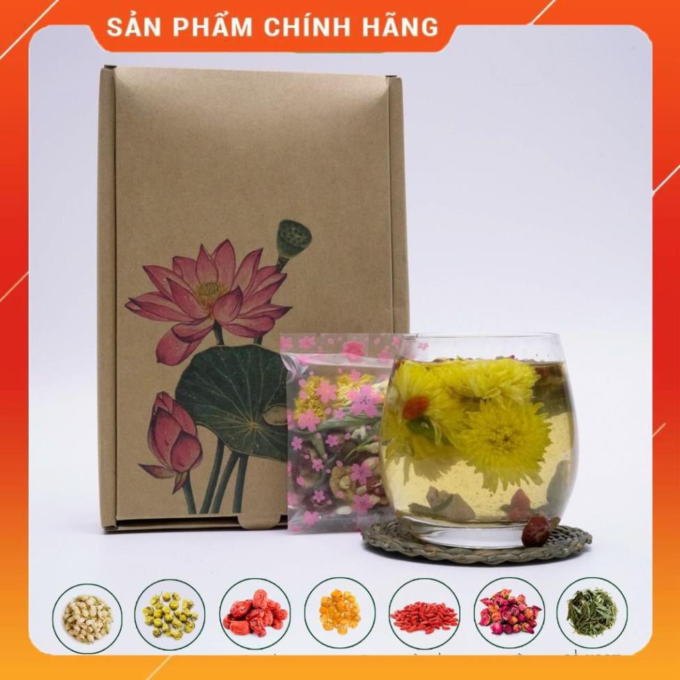 Trà bảy vị An Nhiên đẹp dáng đẹp da , set trà hoa giảm mỡ chống béo phì thanh lọc cơ thể