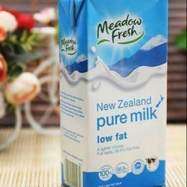 ( SELE SỐC)  THUNG 12 HỘP SỮA TƯƠI MEADOW FRESH 1LIT NGUYÊN KEM NEW ZEALAND