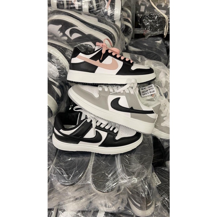 Giày sneker thể thao Jordan Nữ đế bằng