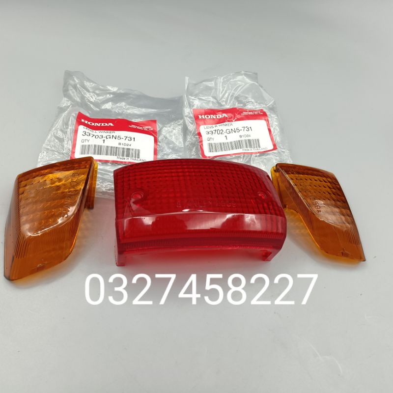 Bộ nắp, ốp võ xi nhan đèn hậu xe DREAM lùn zin honda thái