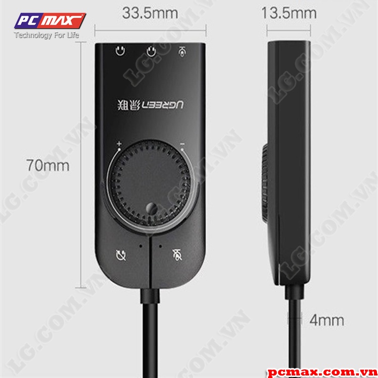 Bộ chuyển đổi USB 2.0 ra 3.5mm  Ugreen 40964 30724 30143 - Hàng chính hãng