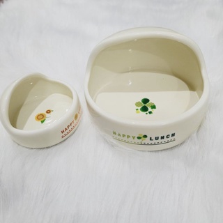 Bát sứ 2 lớp đựng thức ăn cho hamster, nhím, bọ, sóc