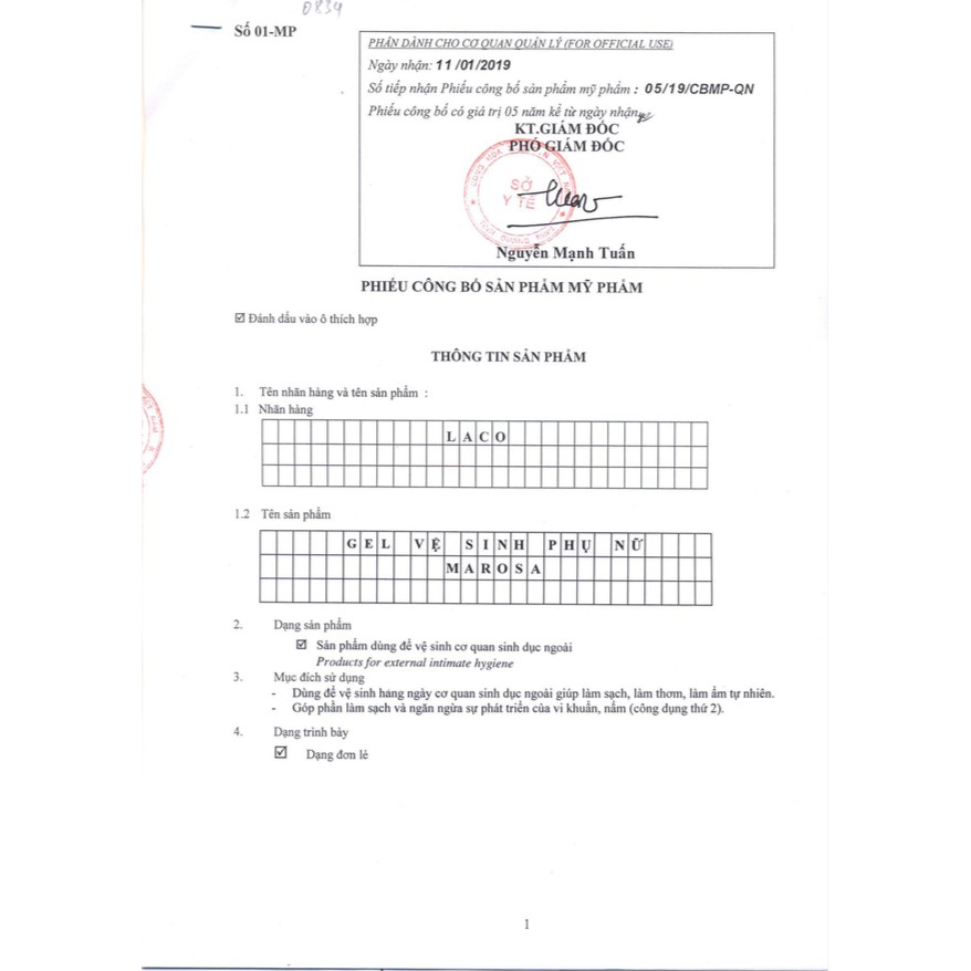 Dung dịch vệ sinh phụ nữ Laco Marosa dạng Gel - Từ thiên nhiên hiệu quả lành tính an toàn thơm tho