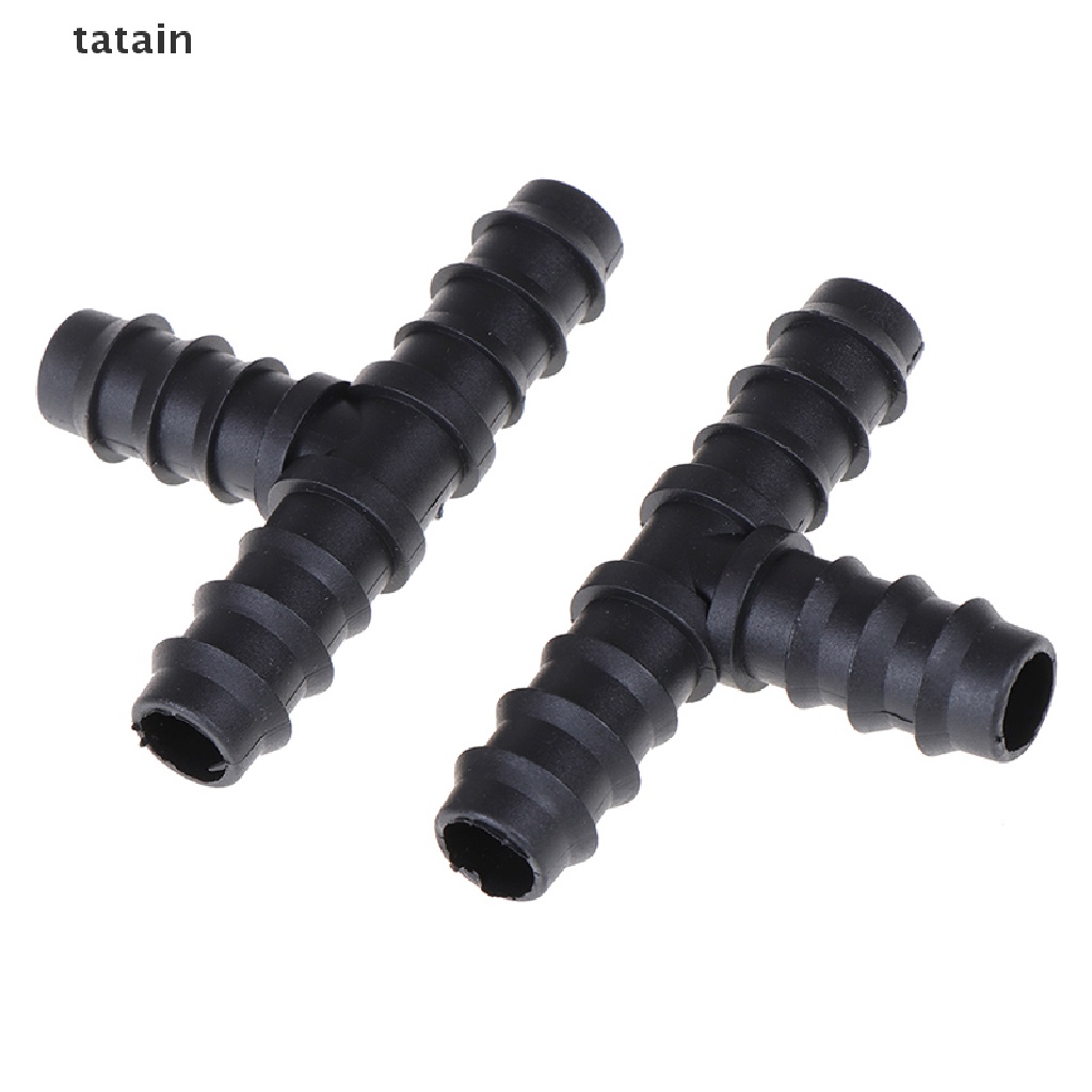 [TAT] 8PCS Garden hose tee water splitter 16mm connector garden irrigation barbed tee CVX