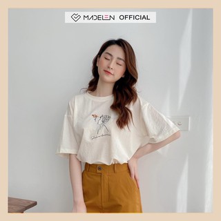 Áo thun thêu ngắn tay nữ MADELEN cô gái Dreamer