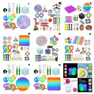 Set 22 đồ chơi vui nhộn giảm căng thẳng tiktok Push Pop It Fidget Bubble Sensory Toy Đồ Chơi giải stress bong bóng Trẻ Đồ Chơi Giáo Dục đồ chơi bé đồ chơi cho chơi Đồ chơi giải tỏa căng thẳng đàn stress  đồ chơi cho trẻ em bé trai bé gái