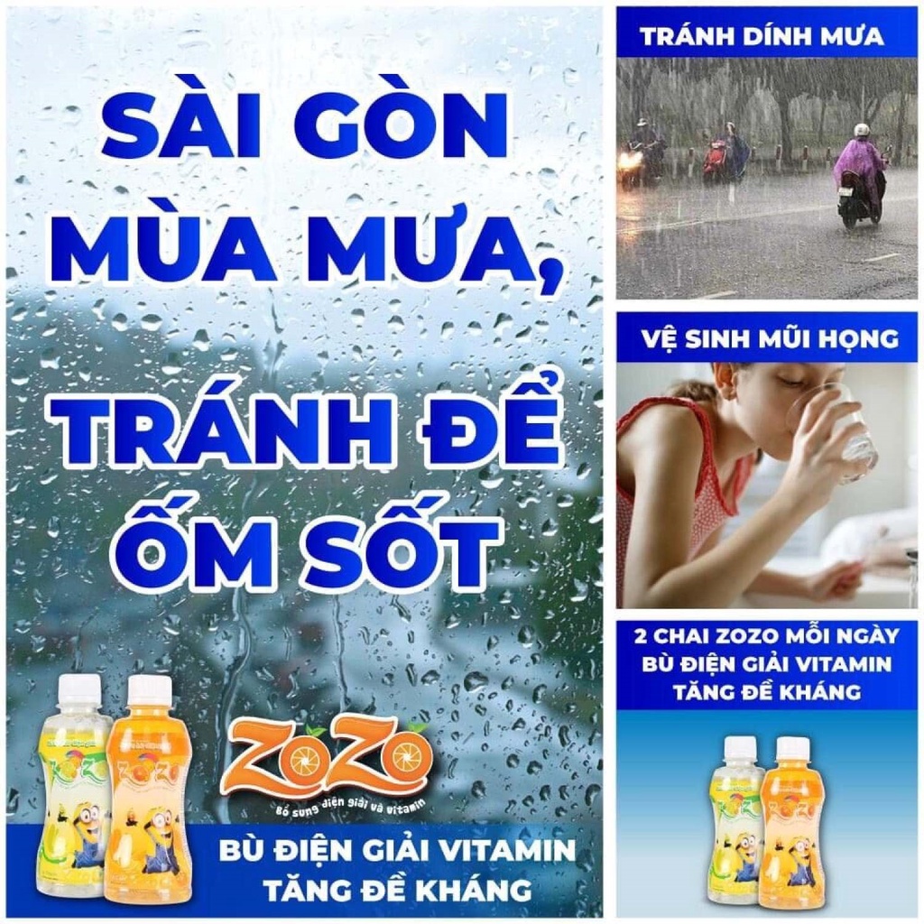 Nước bù điện giải Oresol Zozo bù nước, tăng sức đề kháng