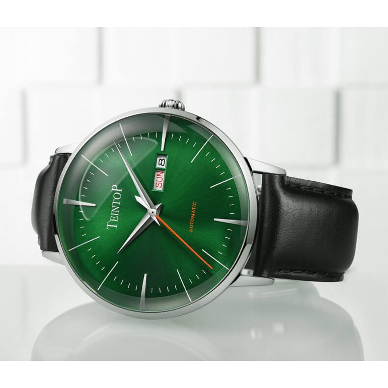 Đồng hồ nam chính hãng Teintop T7009-1 Kính sapphire ,chống xước,Chống nước,dây da máy cơ(Automatic),Bảo hành 12 Tháng