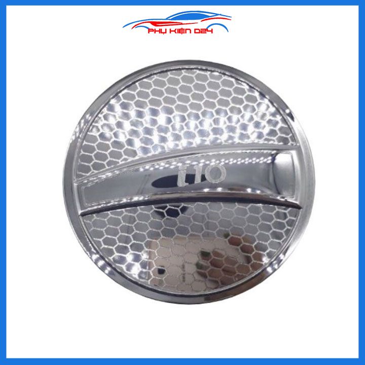 Ốp nắp bình xăng Grand i10 2014-2015-2016-2017-2018-2019-2020-2021 Hatchback mạ crom chống trầy trang trí ô tô