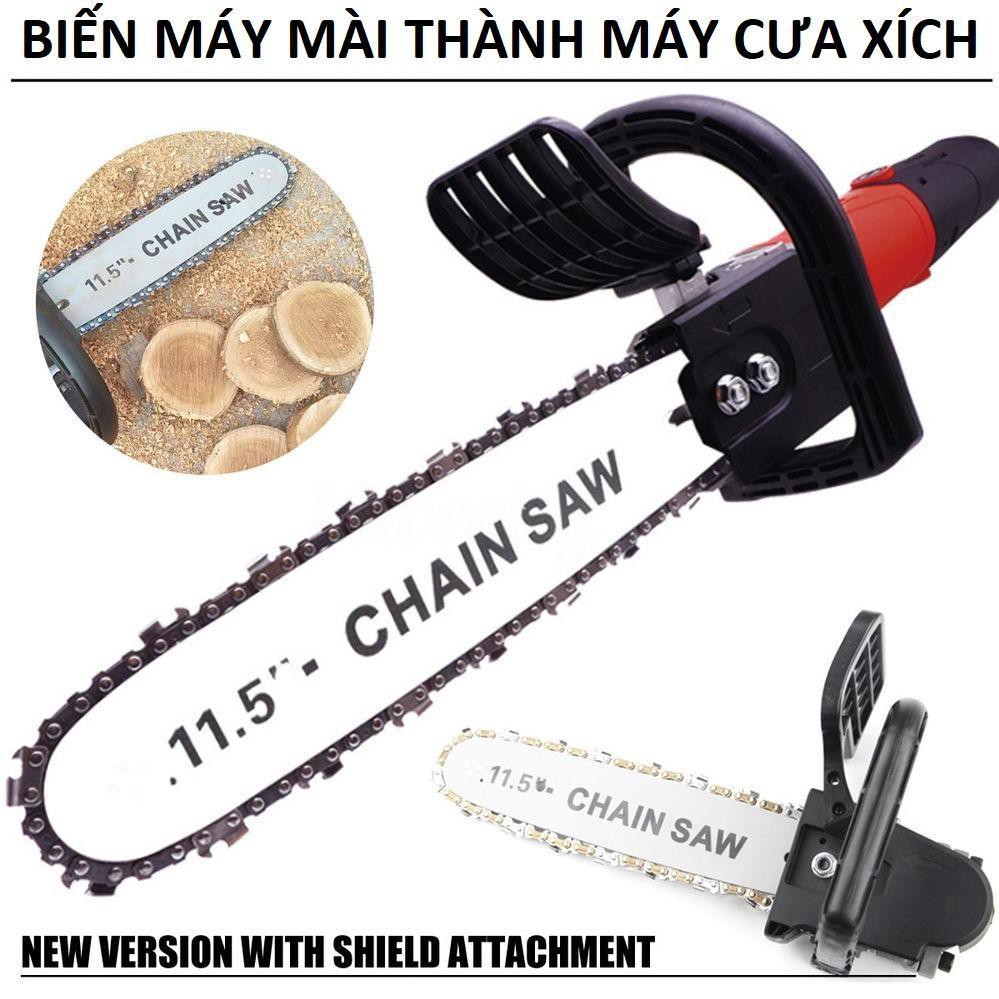 Bộ lam cưa xích biến máy mài thành máy cưa xích mini