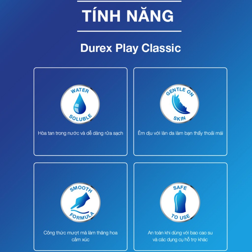 Gel bôi trơn DUREX PLAY CLASSIC 50ML (MẪU MỚI)