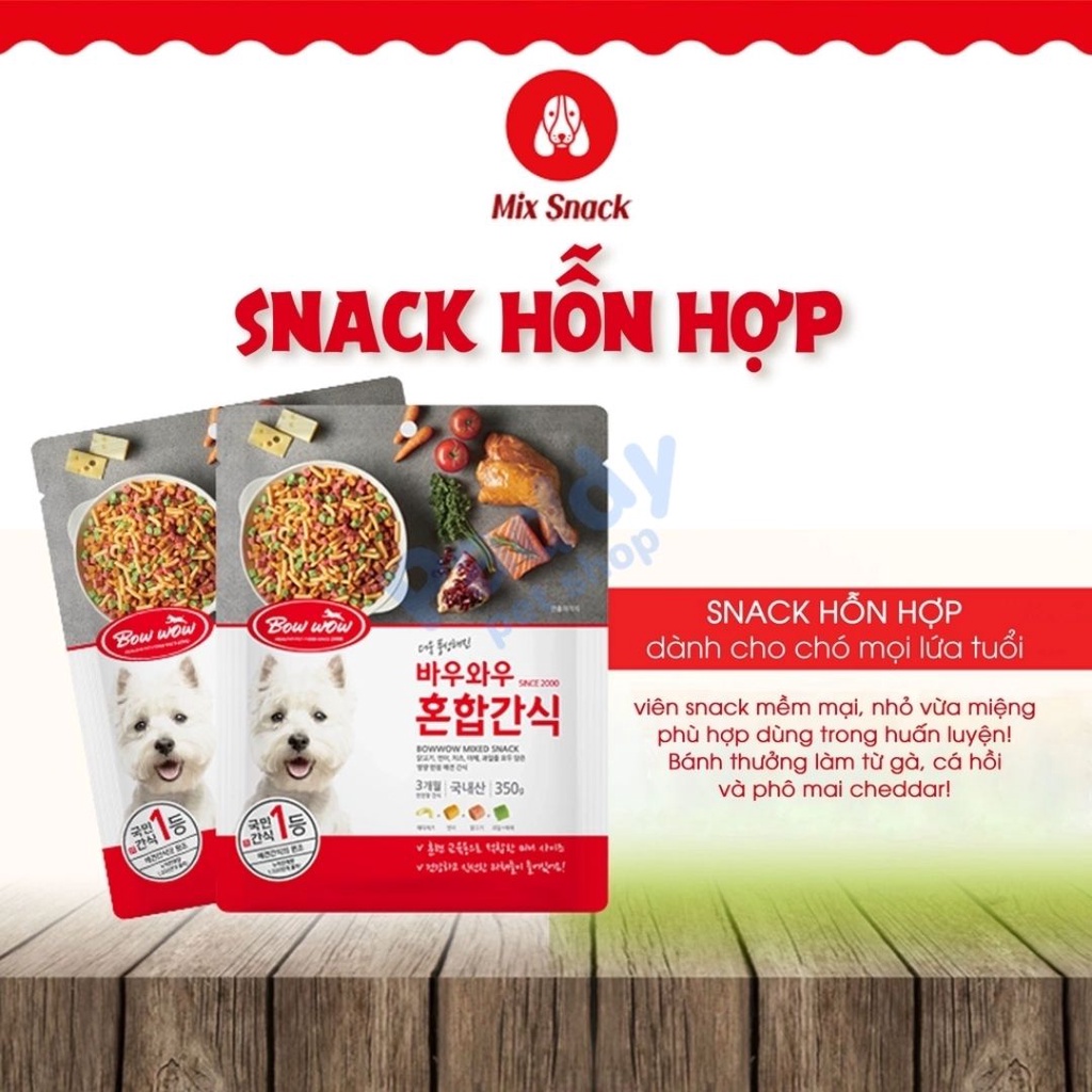 Snack Hỗn Hợp Cho Chó Mèo Bowwow Mixed Snack