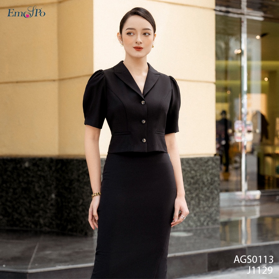 Áo vest dáng lửng, tay bồng Emspo AGS0113