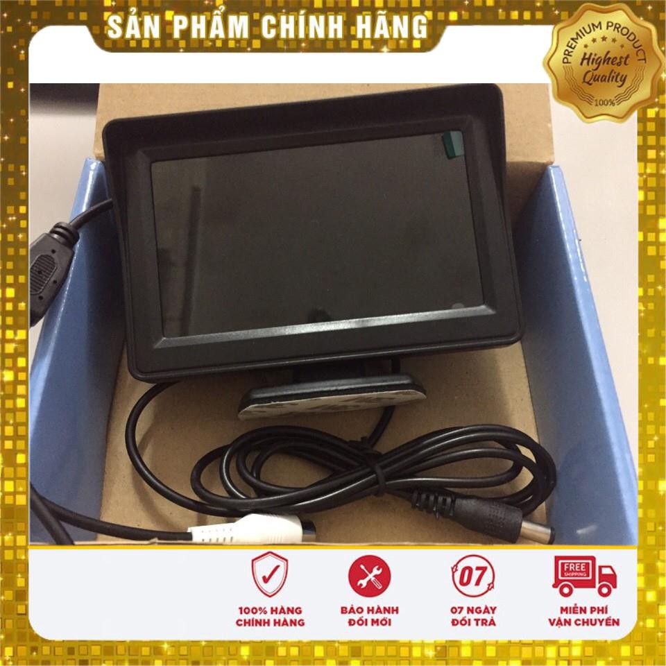 HCM_Màn hình taplo 4.3 in cho xe ô tô - loại đứng có  2 cổng AV