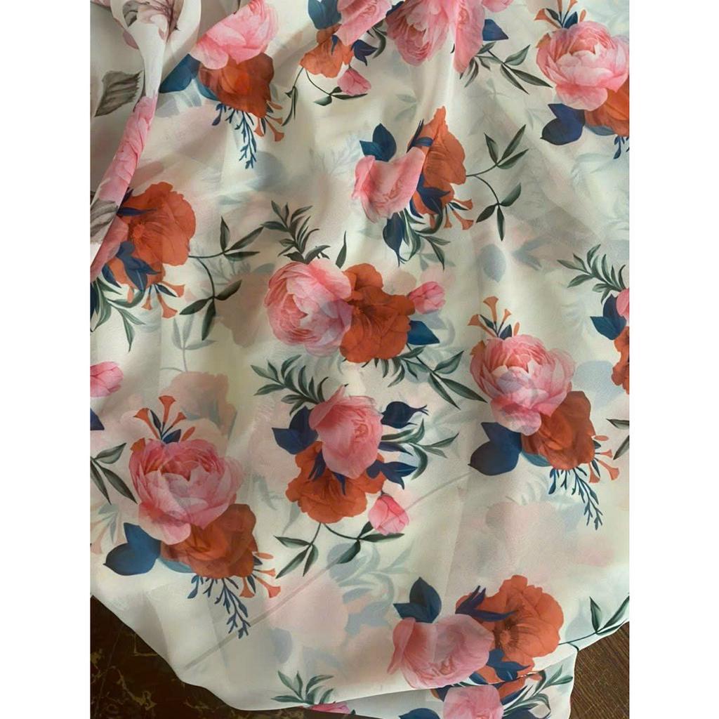 Giá sỉ vải voan tơ hoa đẹp