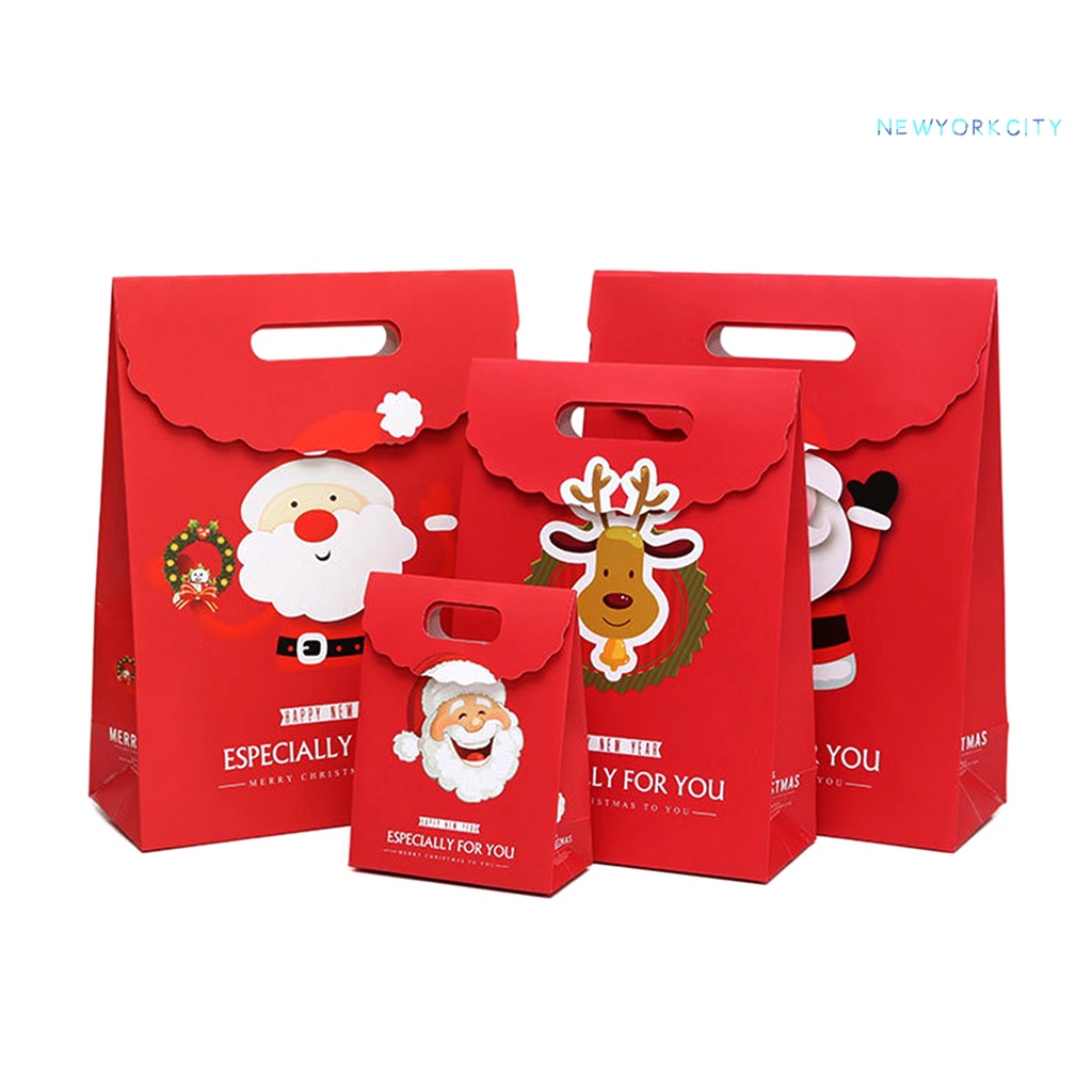 Túi Giấy Đựng Quà Giáng Sinh Họa Tiết Ông Già Noel Sáng Tạo