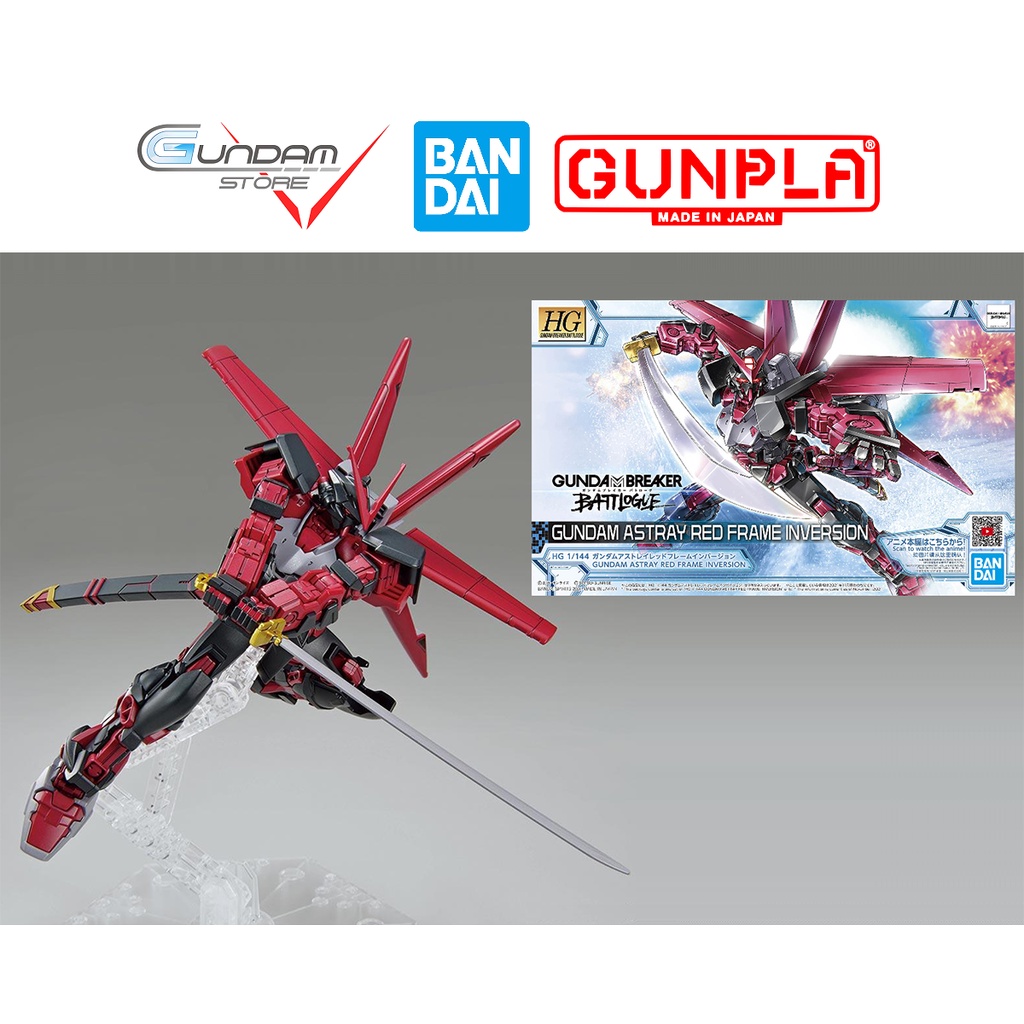 Mô Hình Gundam HG ASTRAY RED FRAME INVERSION Breaker Battlouge Bandai 1/144 HGBB Đồ Chơi Lắp Ráp Anime Nhật