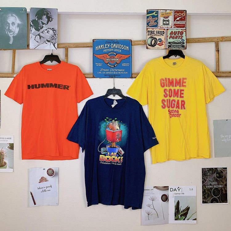 Áo Thun Mỹ 2Hand, Áo Phong Secondhand, Áo Thun Nam Nữ Chất Xịn Mẫu Ngẫu Nhiên Chọn Size Thời Trang Form Rộng