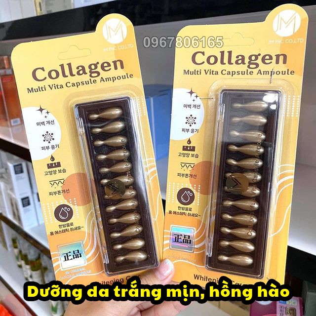 Viên Collagen tươi Ammud Multi Vita Ampoule Hàn Quốc vỉ 12 viên