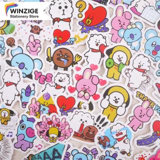 Winzige 48 Cái Kpop Stickers Trang Trí Không Thấm Nước