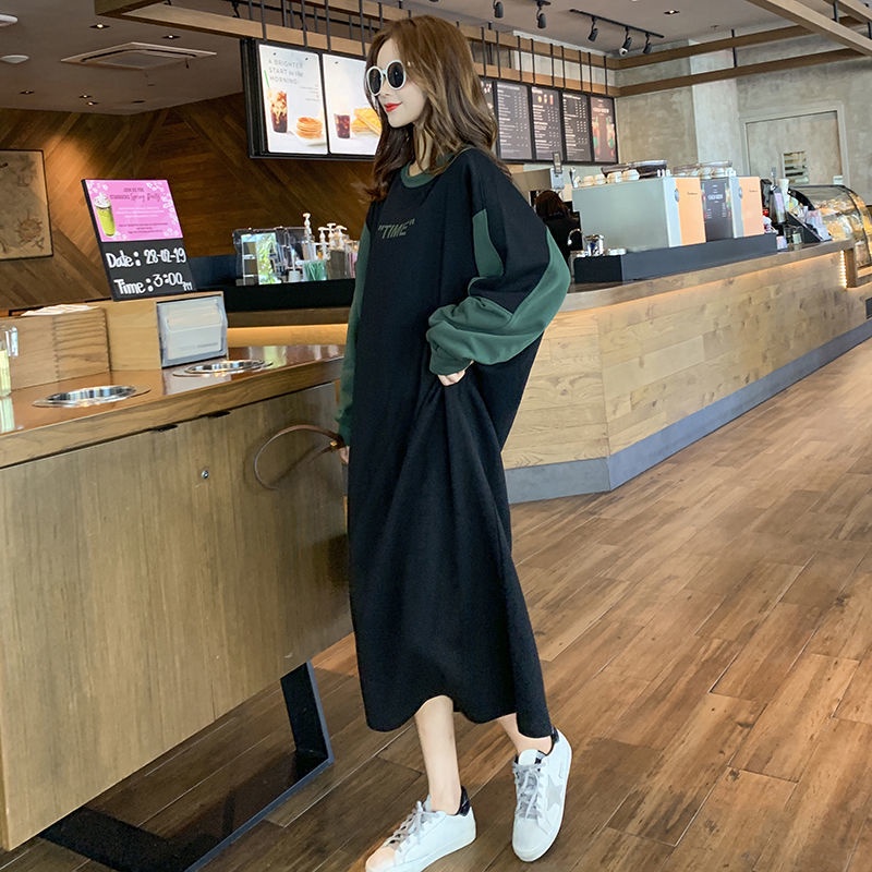 Đầm Sweater Dáng Rộng Phong Cách Hàn Quốc Thời Trang Cho Nữ 200kg