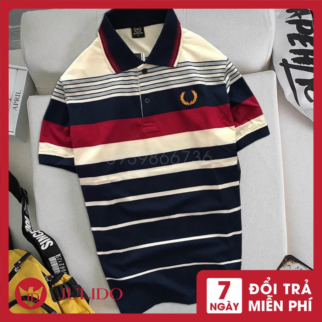 Áo Polo Nam Trung Niên ,cotton xuất xịn  cao cấp from chuẩn, thiết kế phong cách sang trọng JULIDO50