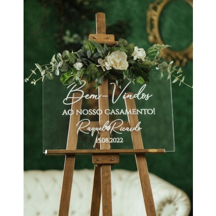 Bảng Welcome Trong Suốt, Bảng Cổng, Bảng Đón Khách| Thao Wedding Guestbook