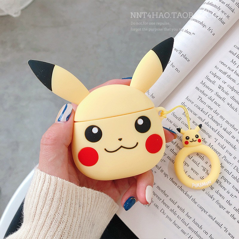 Vỏ bảo vệ bao đựng tai nghe Airpod 1/Airpod 2-Mã ốp pikachu