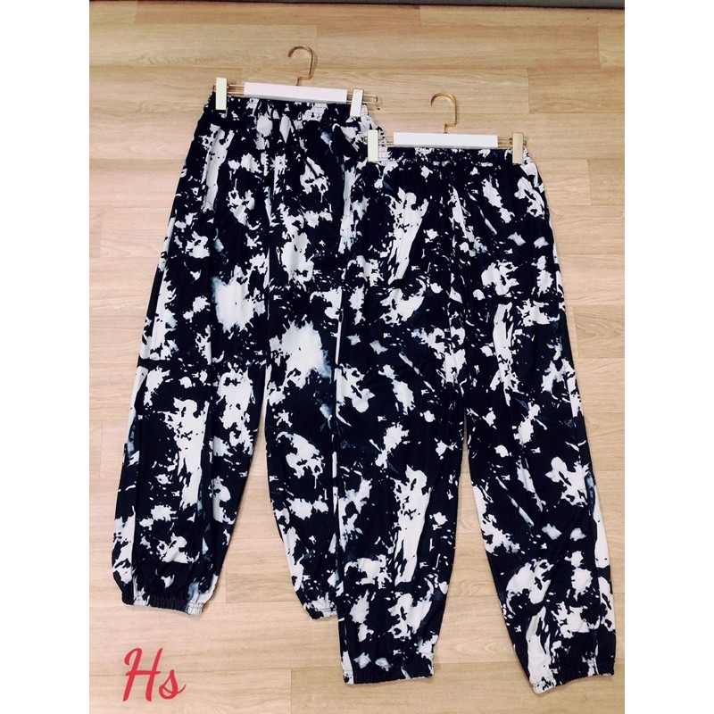 💃Quần Jogger Loang Unisex Nam Nữ Ống Rút 4 Màu