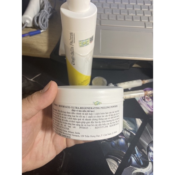 Pell da tảo ý tách sét  căng bóng,se khít lỗ chân lông, mờ thâm nám