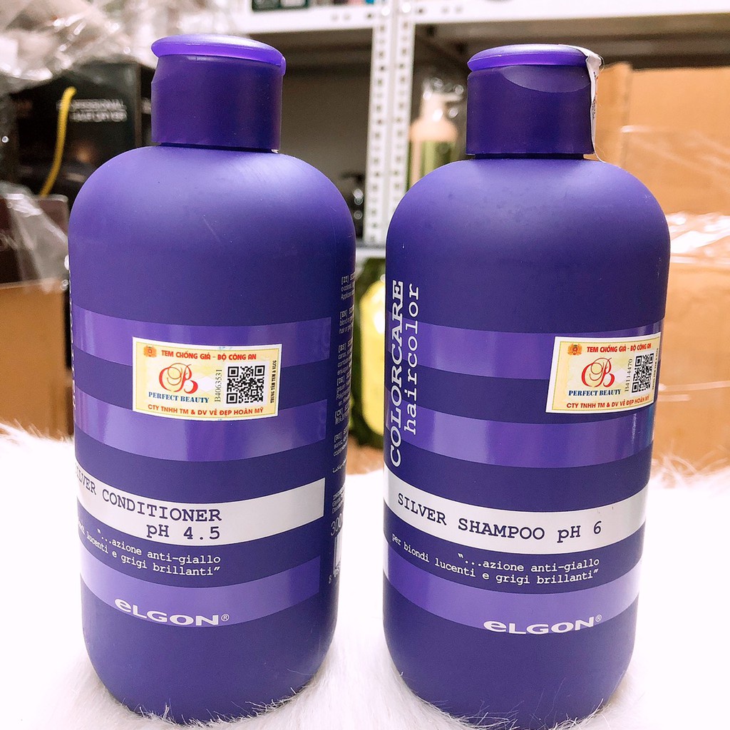 Dầu gội tím khử ánh vàng BẠCH KIM ELGON Silver Shampoo 120ml