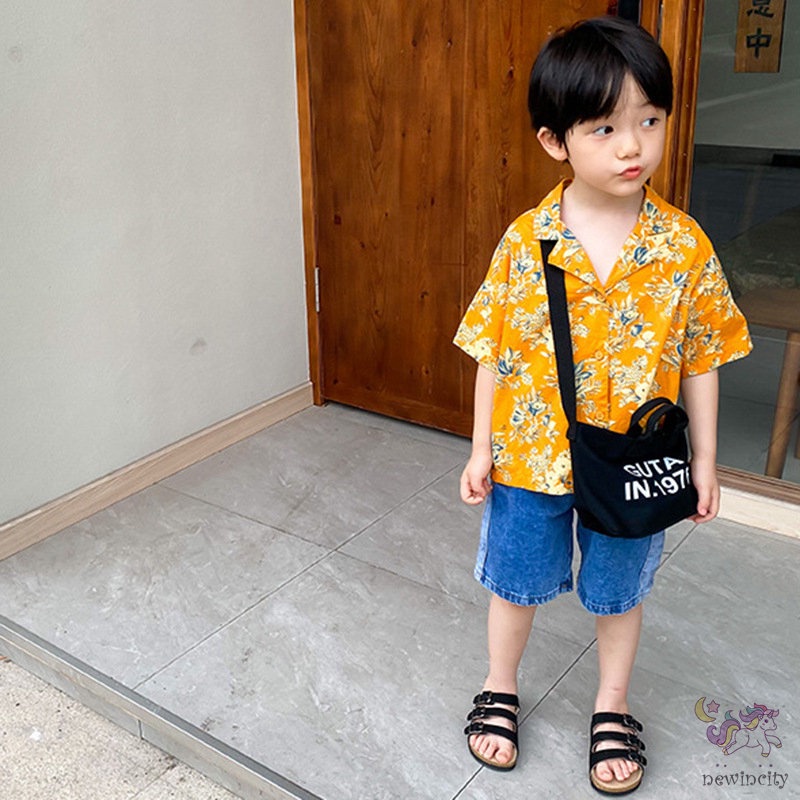 Túi canvas đeo chéo thời trang Hàn Quốc cho bé