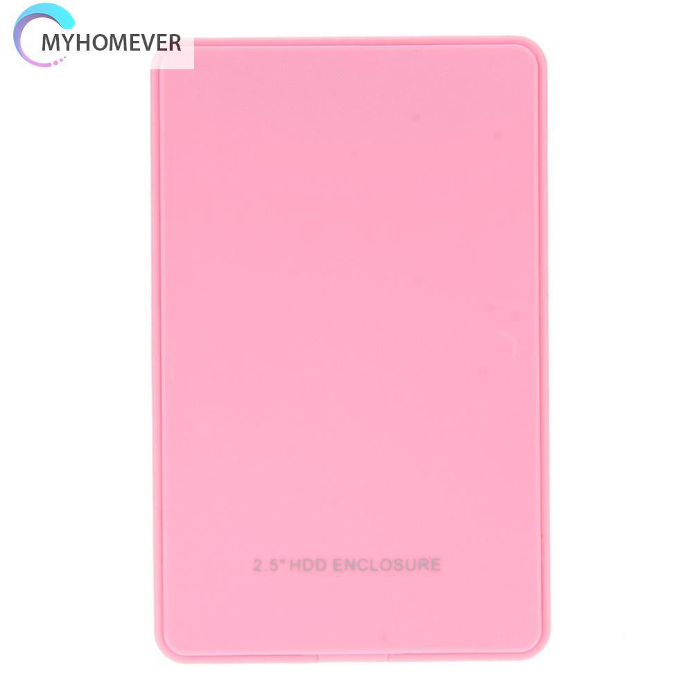 myhomever 2.5in USB 2.0 SATA Hd Box HDD Hard Drive External Enclosure Case