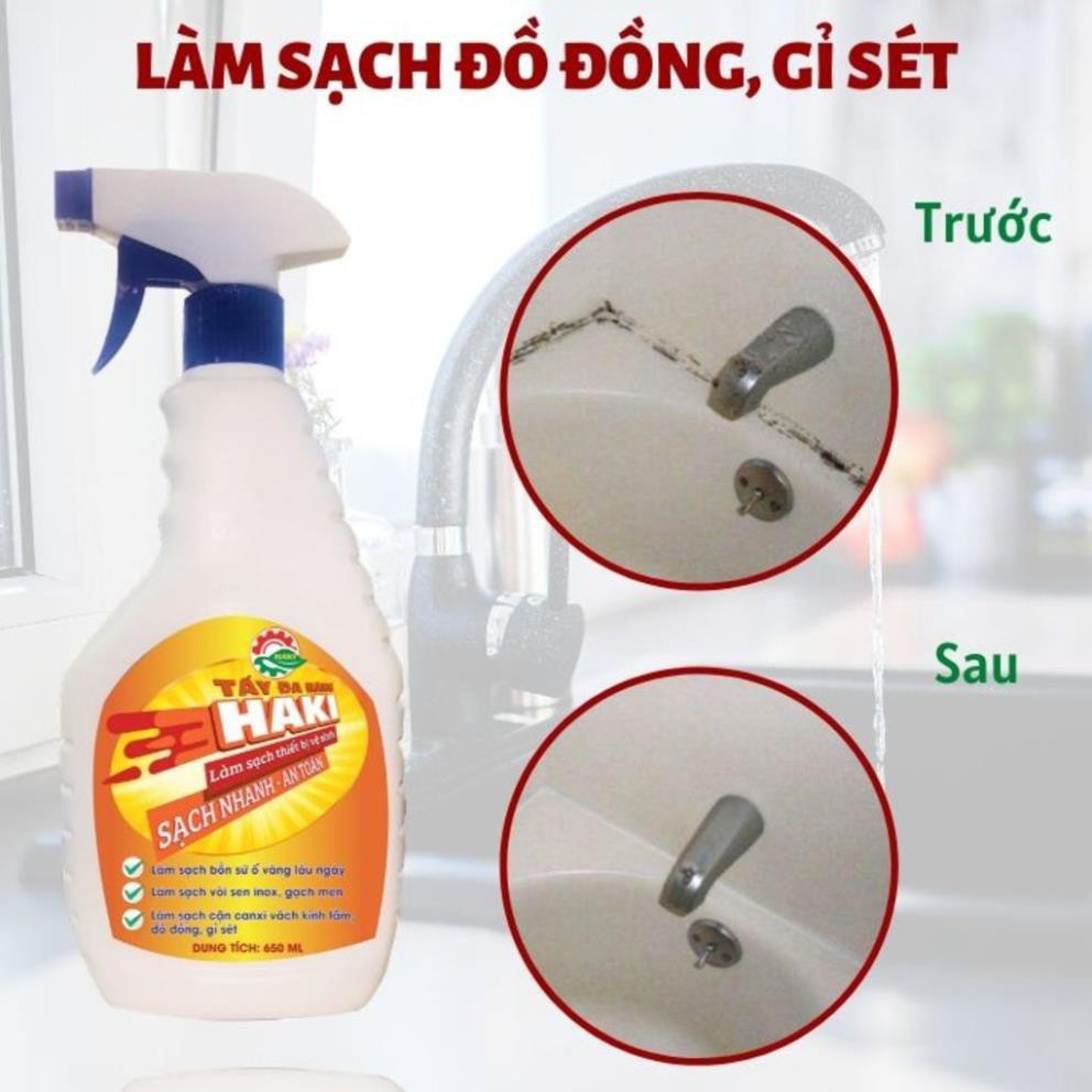 Cặp đôi tẩy rửa dầu mỡ Haki nhà bếp và tẩy đa năng Haki siêu sạch siêu nhanh