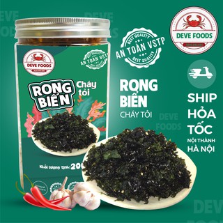 Rong biển cháy tỏi 200g Deve Food đồ ăn vặt Hà Nội vừa ngon vừa rẻ